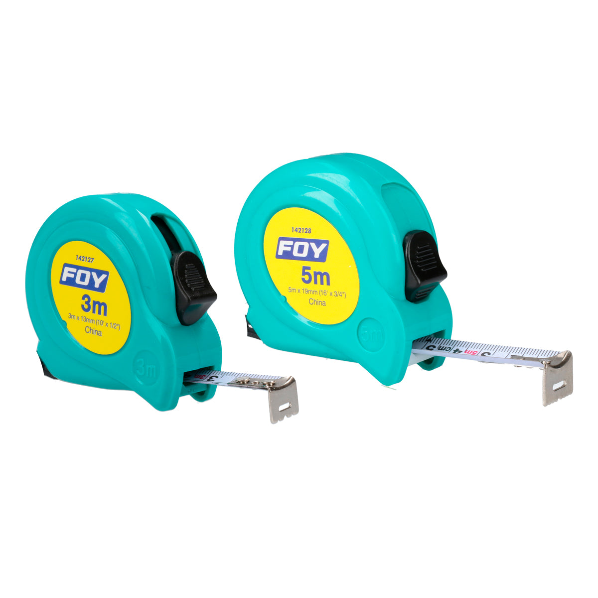 Flexometro plast turq 5mx19mm