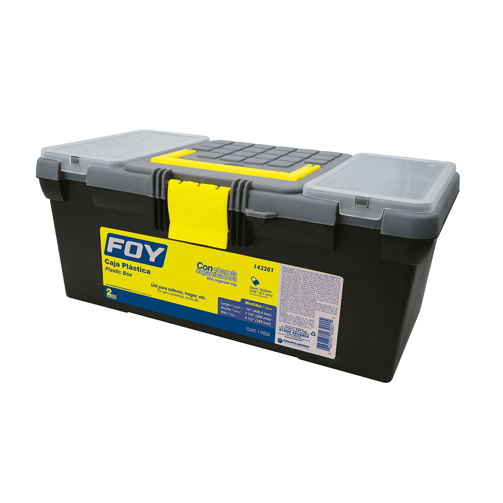 Caja plast broch pl ngo 16x7 in