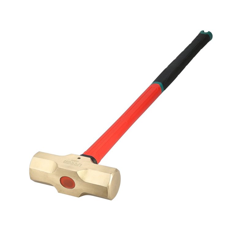 Marro de bronce con mango largo de fibra de vidrio 27.5 in, 8 lb