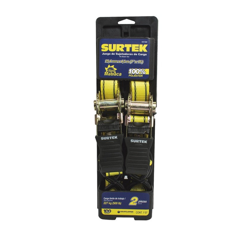 Urrea - Juego de sujetadores t/mat 1.8m 2pz