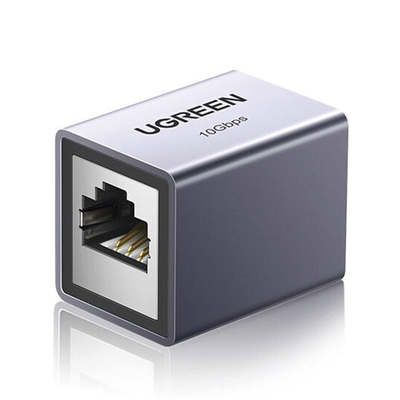 UGREEN - Acoplador STP (Extensor de Cable Ethernet RJ45) | 10Gbps | Blindado | Compatibilidad con Cat8 Cat7 Cat6 Cat5e | Hasta 100 Metros (328.08 Pies) | Aleación de Aluminio