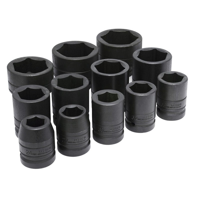 Juego de 10 dados de impacto pared delgada métricos 1 pulgadas