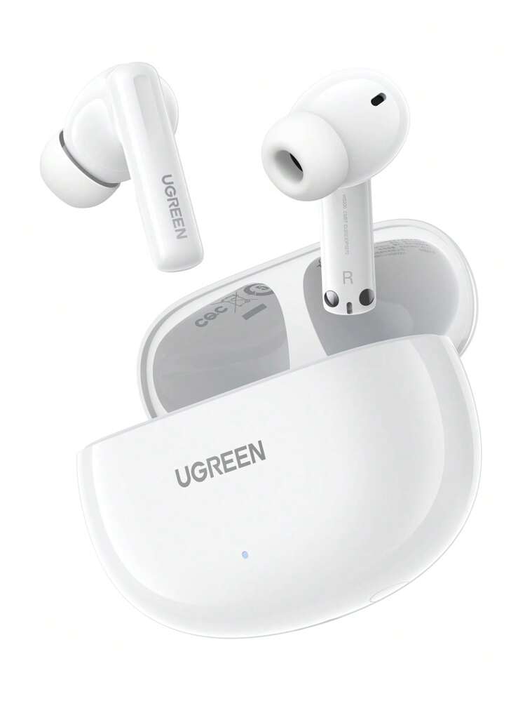 UGREEN - Auriculares Inalámbricos | HiTune T6 |ANC | TWS con Cancelación Activa de Ruido | LDAC de alta resolución (Hi-Res) | Bluetooth 5.3 | Perfectos para iPhone 16 Pro Max.