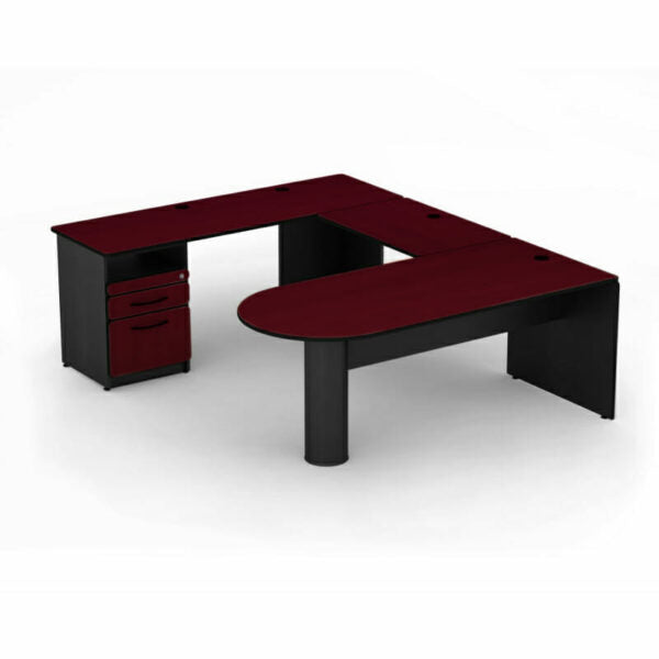 Conjunto Semi-Ejecutivo Trot cherry/negro