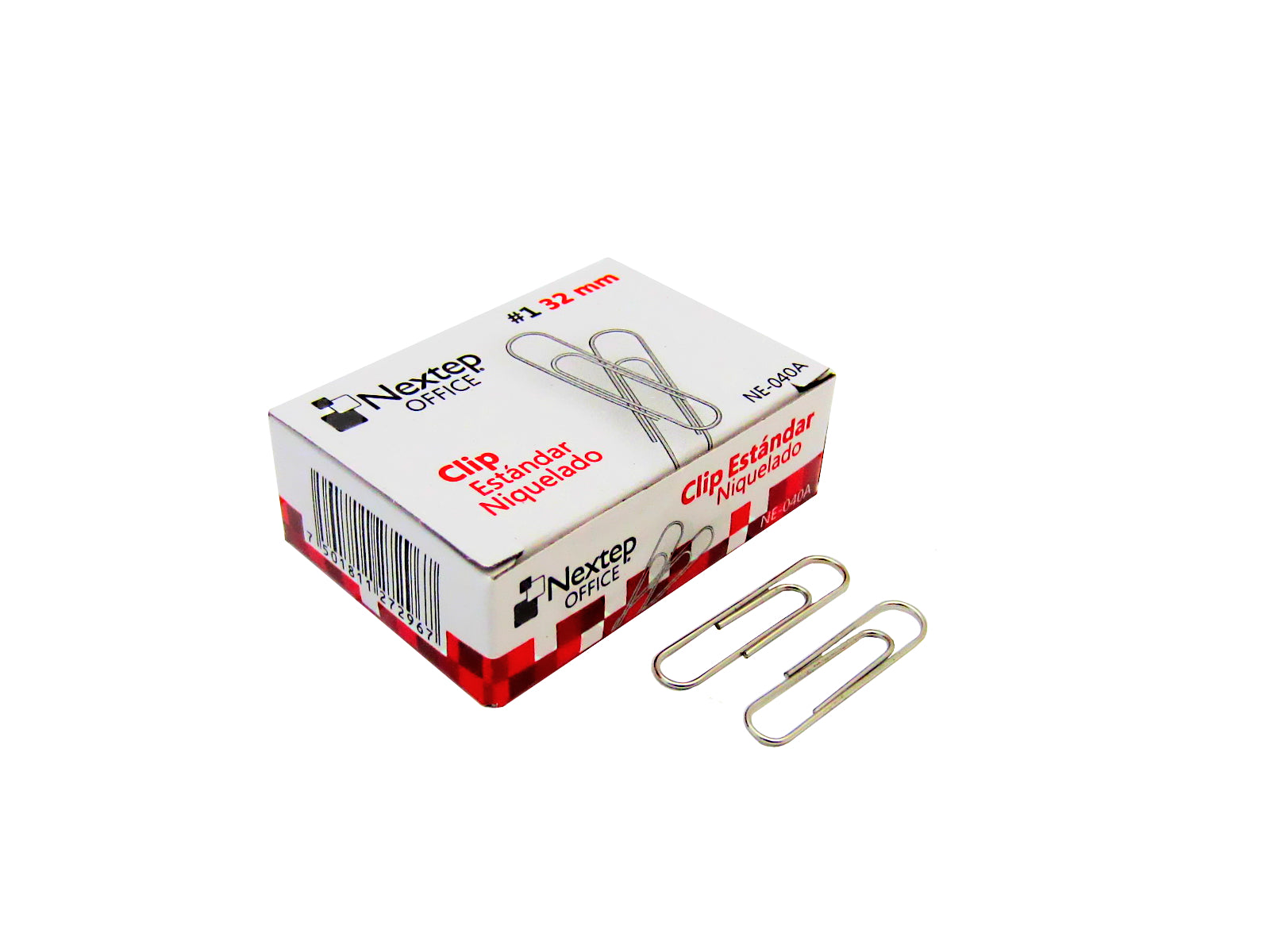 NEXTEP SOLUCIONES - Bundle Clip Estandar Nextep Niquelado #1 32 mm C/10 100 Clips C/U Cont. 2Piezas