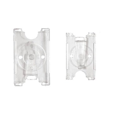 ACCESSPRO - Porta Credencial Convertible (Horizontal/ Vertical) / Transparente