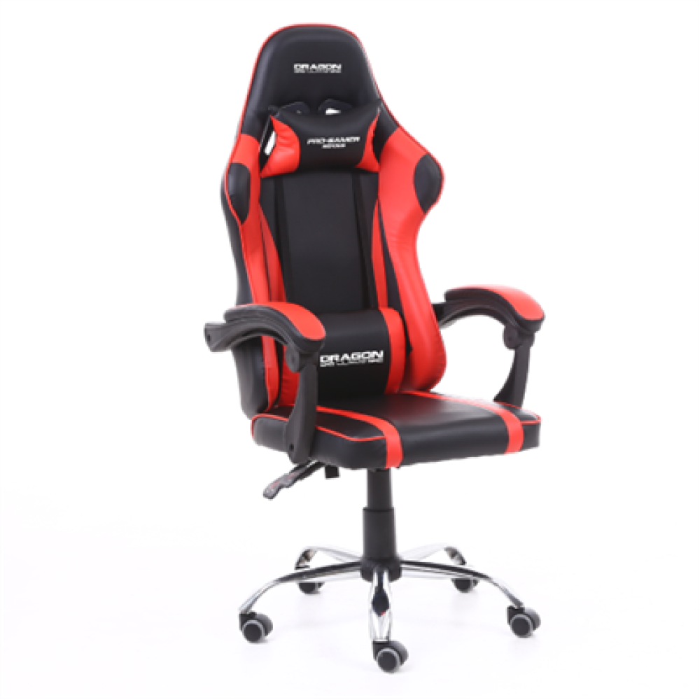 NEXTEP SOLUCIONES - Silla Gamer Ergonómica Modelo Falkor Color Negro-Rojo