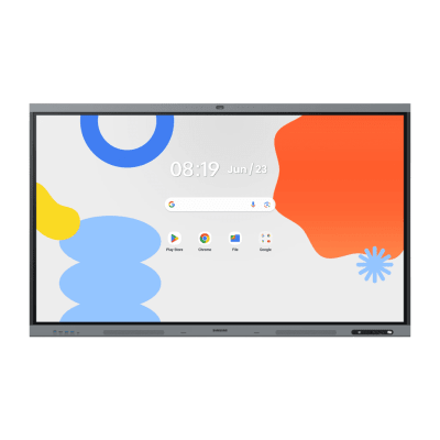 SAMSUNG ELECTRONICS - Pantalla Interactiva WAFX-P Series 75" 4K UHD 3840x2160 / Android 15 EDLA / Octa-core CPU / 48MP Cámara Integrada / 8 Micrófonos Far-Field / 50 Puntos Touch IR / WiFi 6 / 16GB RAM / 128GB Storage