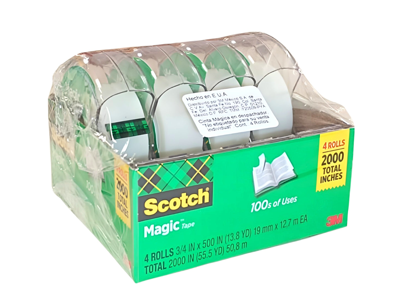 3M - Cinta Magica 3M 0.019X12.7 Mts C/Despachador C/4