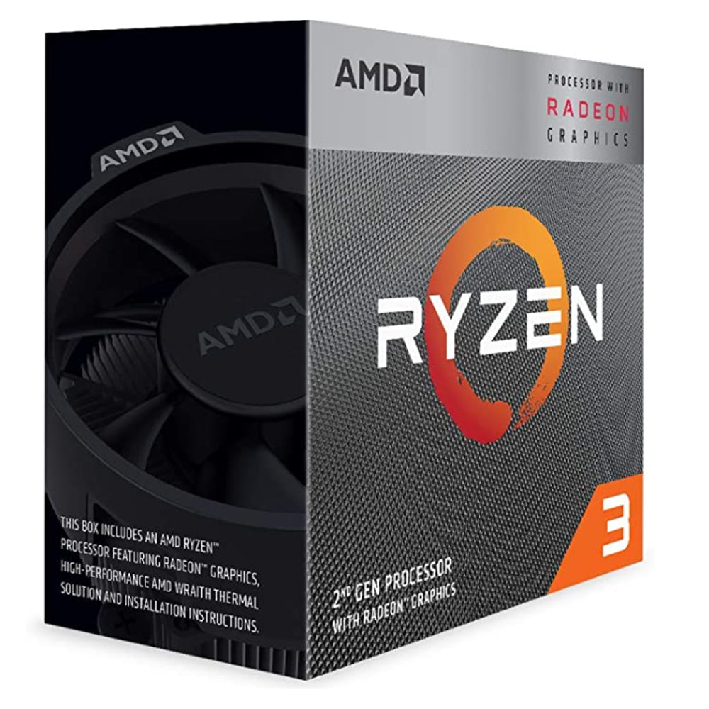 AMD - Procesador AMD Ryzen 3 3200G 3.6GHz 4MB 65W S AM4 Quad Core con Gráficos con Disipador YD3200C5FHBOX