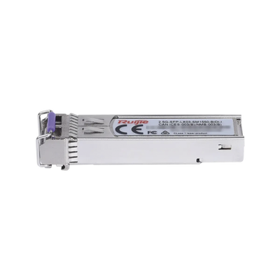 RUIJIE - Transceptor Lado (B) un Hilo BiDi  SFP 2.5Gb LC Monomodo Tx 1550nm / Rx 1310nm, hasta 3km