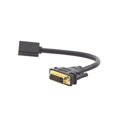 UGREEN - Convertidor DVI Macho a HDMI Hembra | Bidireccional | DVI 24+1 | 1080P@60Hz | Cable de 22 cm (8.66 Pulgadas) | Negro