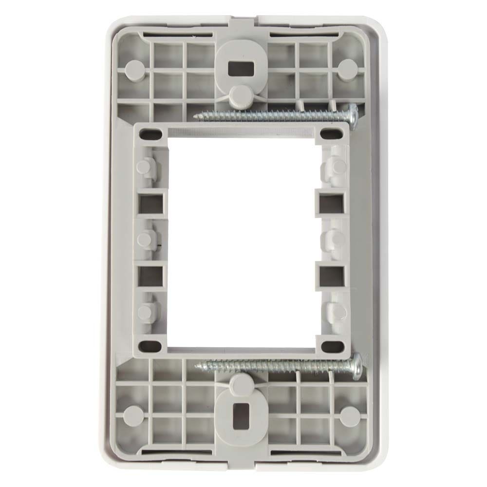 IUSA - Placa tradizione de 3 ventanas color blanco