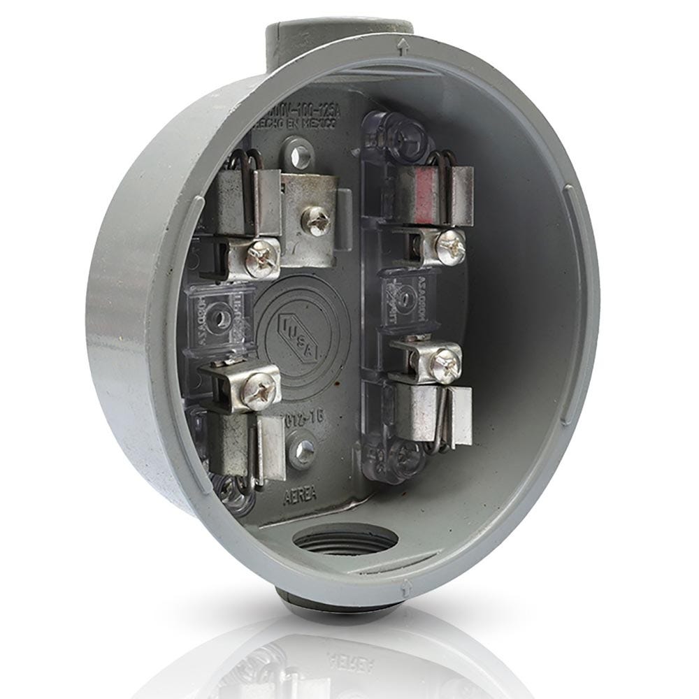 IUSA - Base para watthorímetro monofásica 4 terminales fierro 600 v