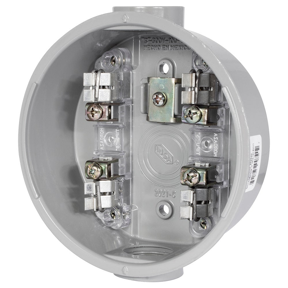 IUSA - Base para watthorímetro monofásica 4 terminales fierro 600 v