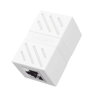 UGREEN - Acoplador (Extensor de Cable Ethernet RJ45 a RJ45) | 1000Mbps | Compatibilidad con Cat7 Cat6A Cat6 Cat5e | Compatible con POE | Ignífugo | ABS | Color Blanco