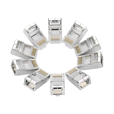 UGREEN - CONECTOR CAT6 BLINDADO BOLSA CON 10 UNIDADES