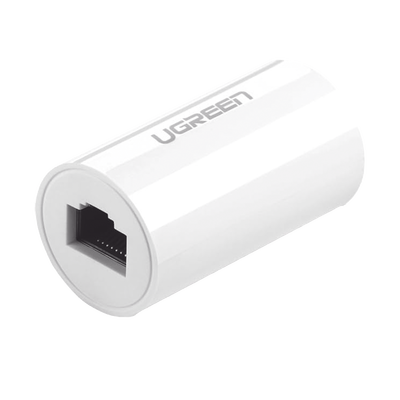 UGREEN - Acoplador y Protector (Extensor de Cable Ethernet RJ45) | 1000Mbps | Compatibilidad con Cat7/Cat6/Cat5e | Compatible con POE | Ignífugo | ABS | Color Blanco