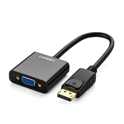 UGREEN - Convertidor DP Macho a VGA Hembra (Negro).