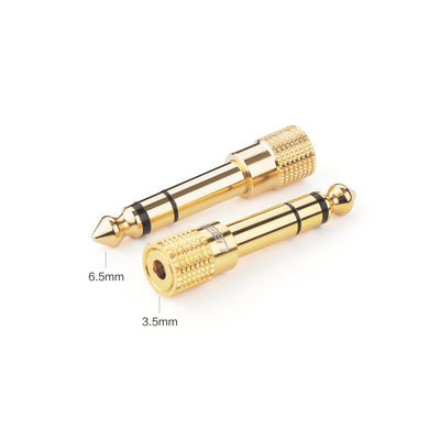 UGREEN - Adaptador (Convertidor) de Audio 3.5mm Hembra a 6.5mm Macho / Plug & Play / Superficie de Rosca Antideslizante / Calidad de sonido sin pérdidas