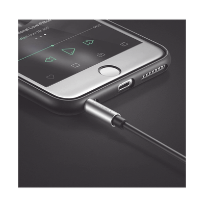 UGREEN - Cable Adaptador/Divisor de Audio de 3.5mm Macho a 2 Terminales de 3.5mm Hembra / 25 cm de Longitud / Cable TPE / Color Negro