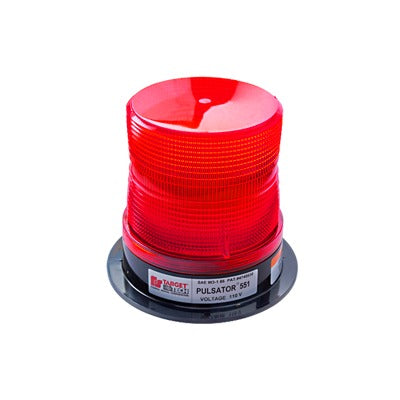 FEDERAL SIGNAL - Estrobo PULSATOR 551 Plus, color rojo, montaje permanente
