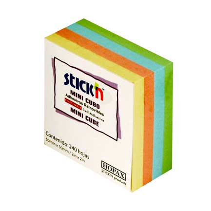MAE - MINI CUBO MAE PASTEL 4 COLORES 240 HJS 2X2"