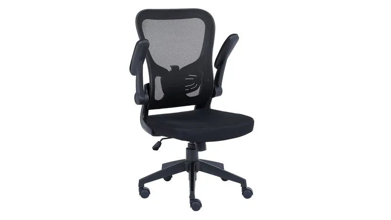 NEXTEP SOLUCIONES - Silla Ejecutiva Nextep de Altura y Descansabrazos Ajustable Tela/Malla Negro y Base Giratoria