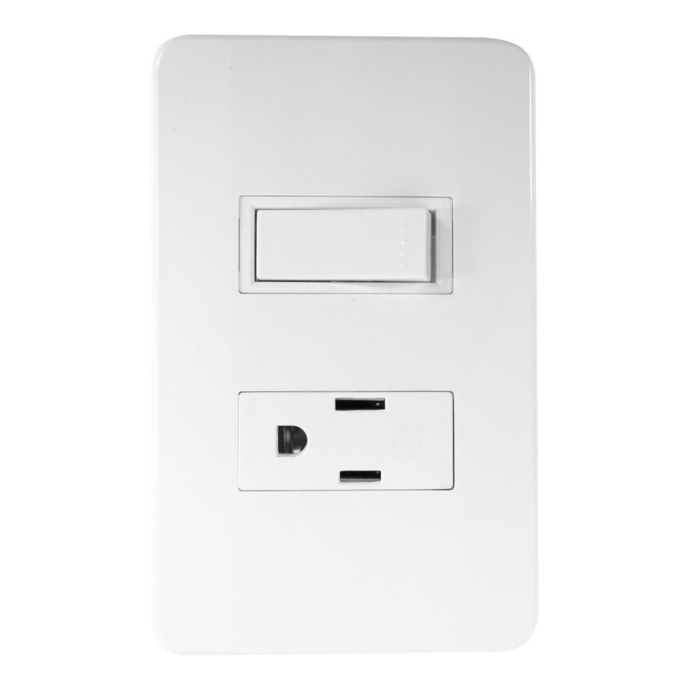 IUSA - Placa tradizione con interruptor y contacto