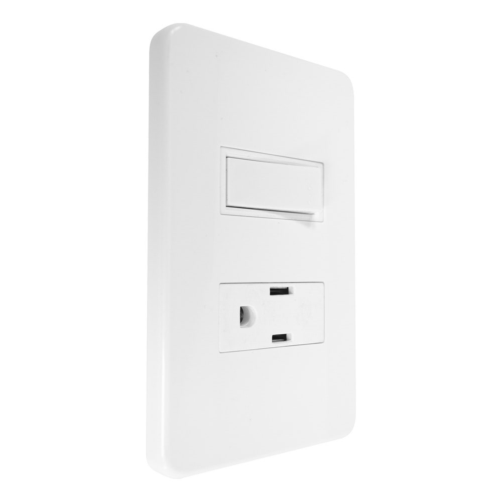 IUSA - Placa tradizione con interruptor y contacto