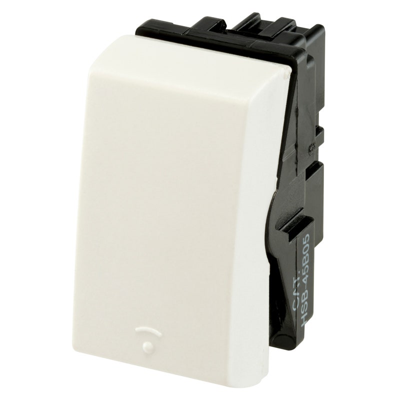 IUSA - Interruptor escalera Scudetto Prime color blanco brillante