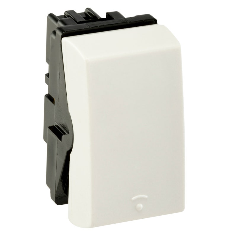 IUSA - Interruptor escalera Scudetto Prime color blanco brillante