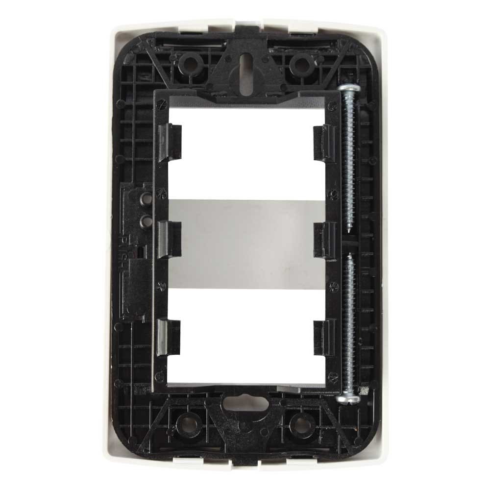 IUSA - Placa scudetto prime de 2 ventanas color blanco brillante