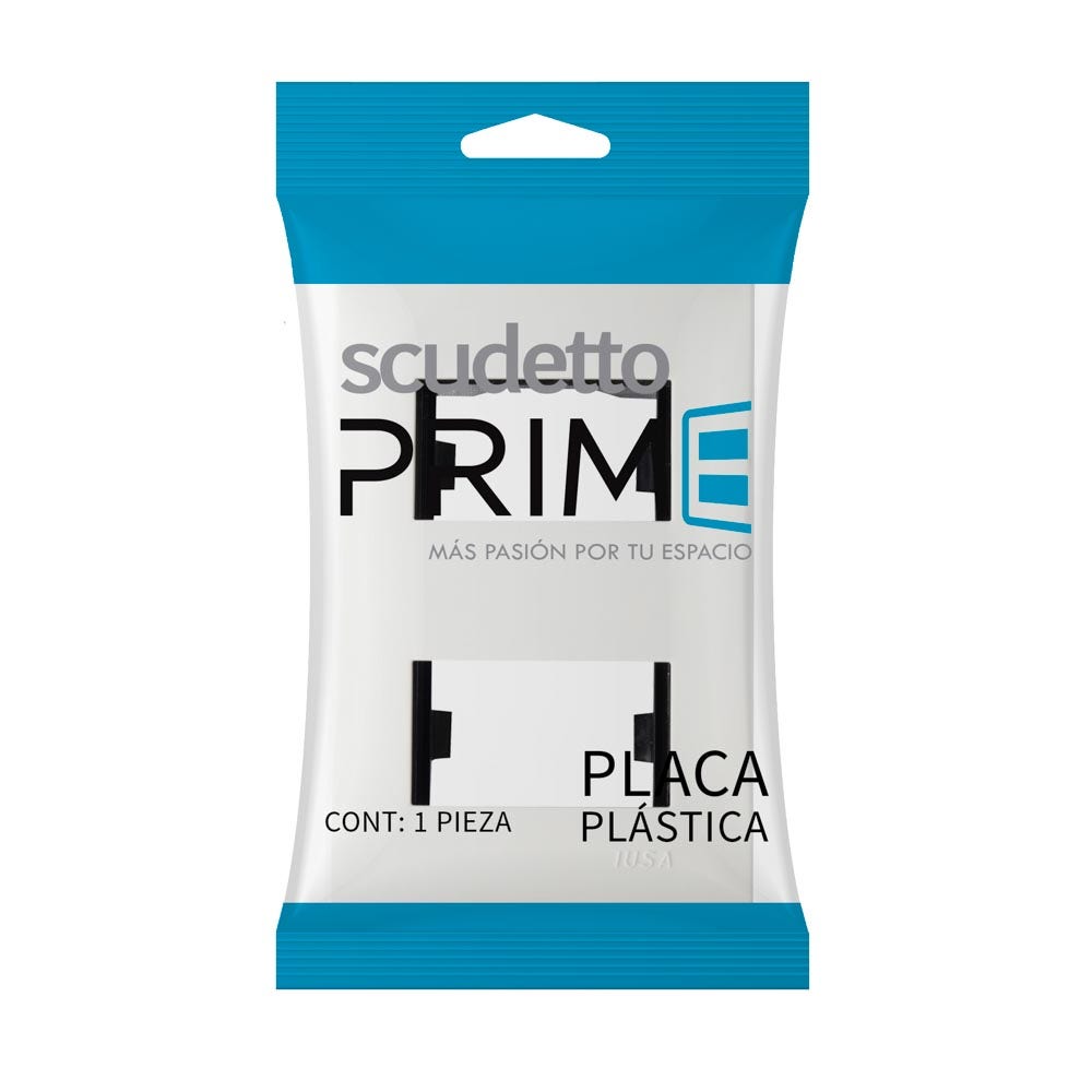 IUSA - Placa scudetto prime de 2 ventanas color blanco brillante