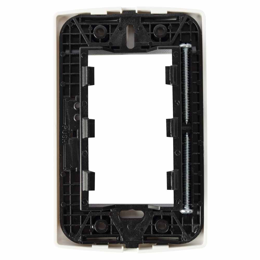 IUSA - Placa scudetto prime de 3 ventanas color blanco brillante