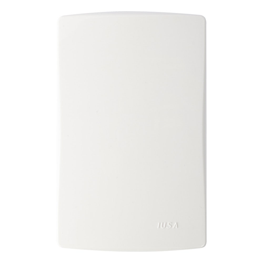 IUSA - Placa ciega scudetto prime color blanco brillante