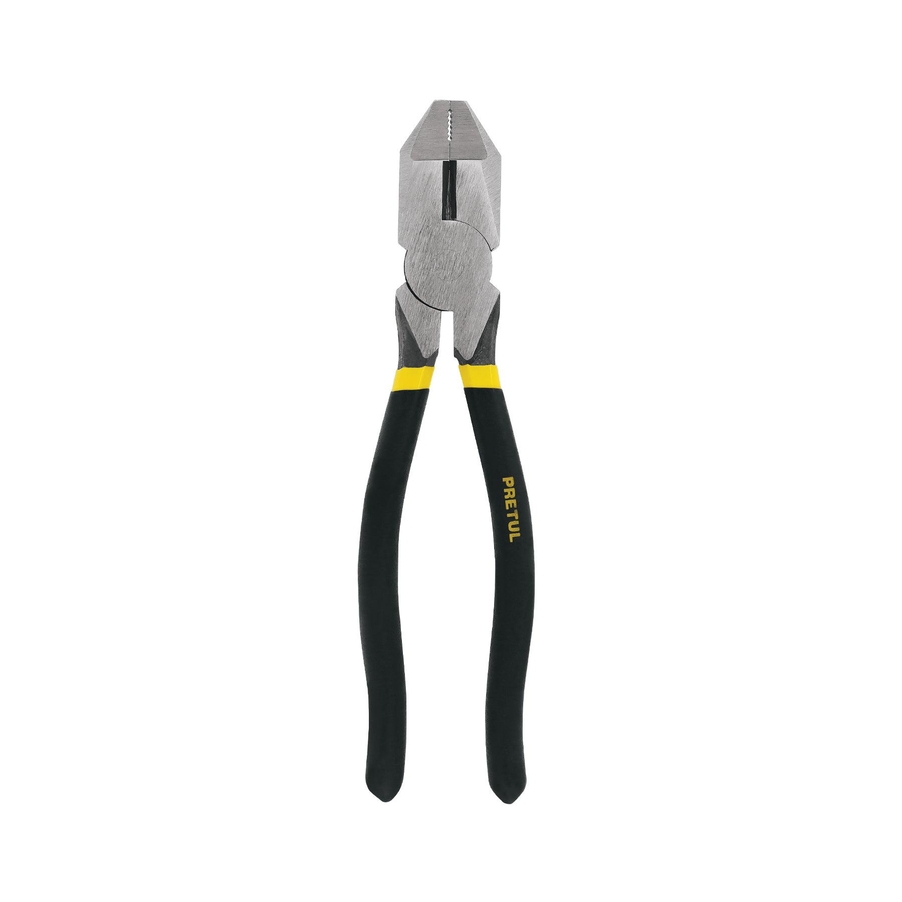 Pinza para electricista 9' uso rudo, mango de PVC, Pretul