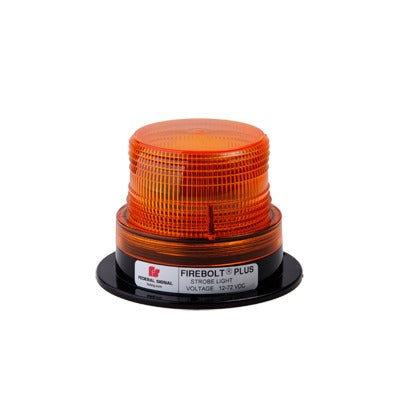 FEDERAL SIGNAL - Estrobo ámbar FIREBOLT PLUS con tubo de reemplazo, 12-72 Vcc (2 Joules)