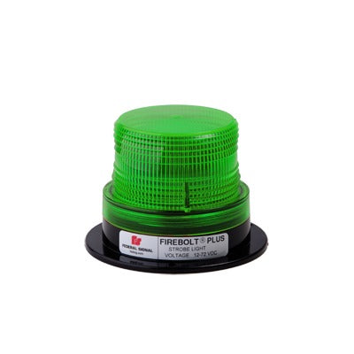 FEDERAL SIGNAL - Estrobo FIREBOLT PLUS, 12-72 Vcc (2 Joules). Con tubo de reemplazo, Color Verde.