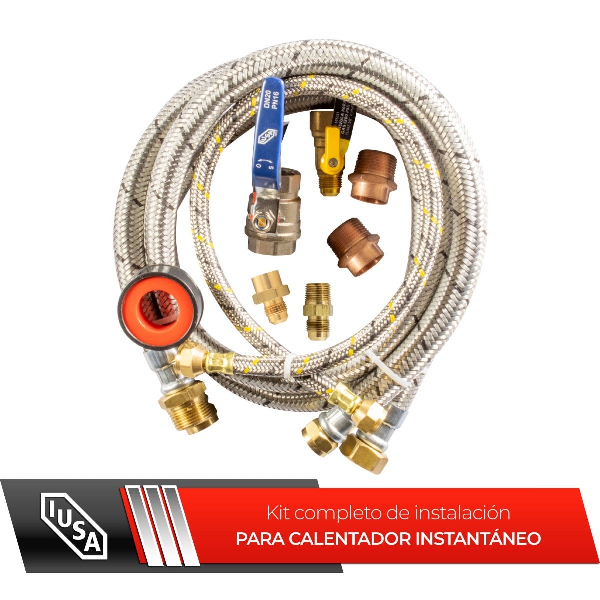 IUSA - Kit completo de instalación para calentador instantáneo