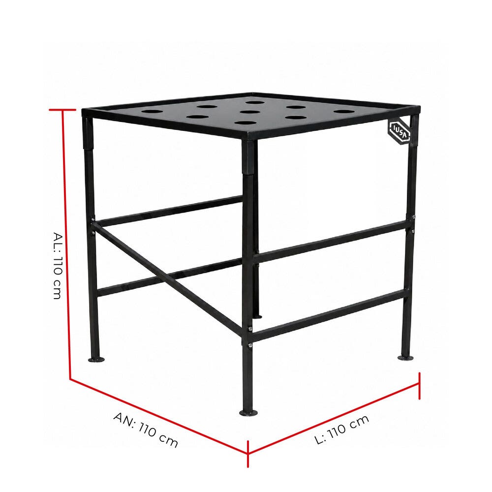 IUSA - Base para Tinacos de 450 L a 1100 L Reforzada Negra IUSA