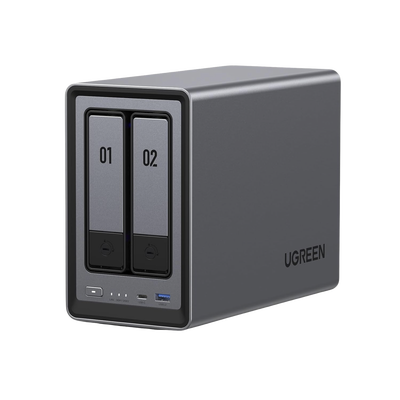 UGREEN - NASync DXP2800 | SO UGOS Pro |  Intel N100 12th Gen Intel® 4 Core™ | 2 Bahías SATA hasta 48TB | 2-Bahias (M.2 NVMe) hasta 16TB | 8GB DDR5 (Exp. a 16GB) | Ethernet 2.5G  | HDMI 4K | 2* USB2.0 | 1*USB 3.2Gen | 1* USB 3.2Gen2 | 1*USB-C 3.2Ge