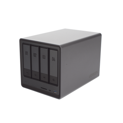 UGREEN - NASync DXP4800 | SO UGOS Pro |  Intel N100 12th Gen Intel® Quad Core™ | 4-Bahias (SATA) hasta 96TB | 2* M.2 SSD hasta 16TB| 8GB DDR5 (Exp. a 16GB) | 2.5Gb Dual Ethernet | HDMI 4K | 2* USB2.0 | 1*USB 3.2Gen | 1* USB 3.2Gen2 | 1*USB-C 3.2Gen2 | SD