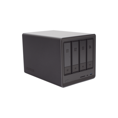 UGREEN - NASync DXP4800 | SO UGOS Pro |  Intel N100 12th Gen Intel® Quad Core™ | 4-Bahias (SATA) hasta 96TB | 2* M.2 SSD hasta 16TB| 8GB DDR5 (Exp. a 16GB) | 2.5Gb Dual Ethernet | HDMI 4K | 2* USB2.0 | 1*USB 3.2Gen | 1* USB 3.2Gen2 | 1*USB-C 3.2Gen2 | SD