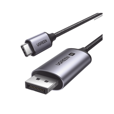UGREEN - Cable USB-C a DP 1.4 | 3 Metros (9.84 Pies) | Compatible con Thunderbolt 3 & 4 | 8K@60Hz | 4K@240Hz | HDR10+ | eARC | DTS | 3D | ALLM | VRR | | FreeSync G-Sync | Caja de Aluminio | Nylon Trenzado | Conector Niquelado | Blindaje Multicapa