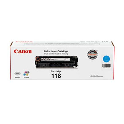 CANON - Toner Canon 118 Cyan para ImageClass Series LBP7200Cdn / LBP7660Cdn / MF8350Cdn / MF8380Cdw / MF8580Cdw / MF726Cdw / M