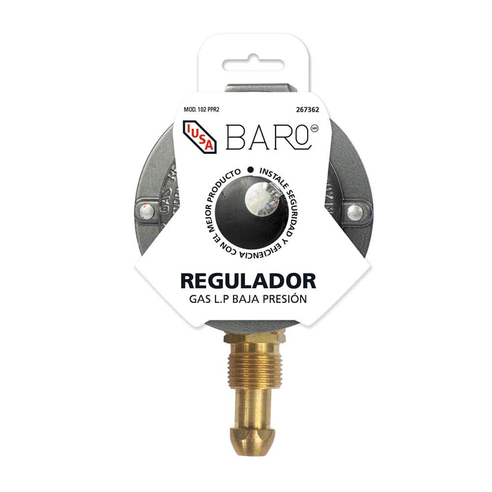 IUSA - Regulador gas L.P. baja presión para 1 cilindro mod. REG102 PPR2