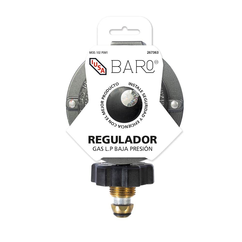 IUSA - Regulador gas L.P. baja presión para 1 cilindro modelo REG102 PSM1