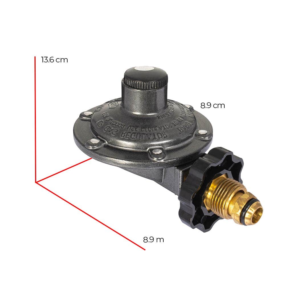 IUSA - Regulador gas L.P. baja presión para 1 cilindro modelo REG102 PSM1