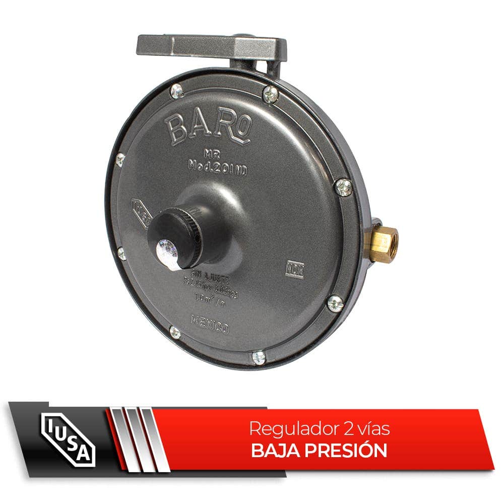IUSA - Regulador gas l.p. baja presión para 2 cilindros mod. REG201 B000